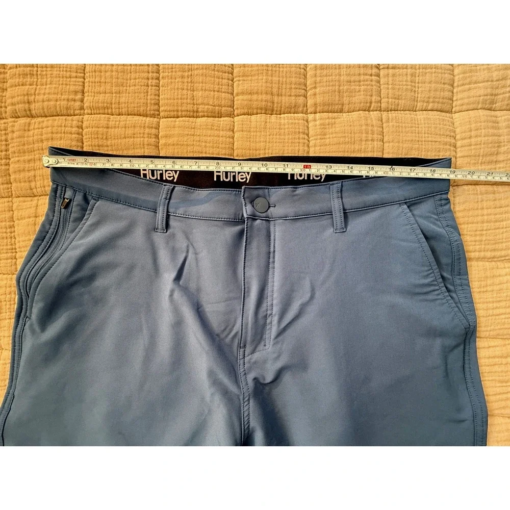 Hurley Shorts Mens 38 Blue‎ Hybrid Stretch Quick Dry Chino Style